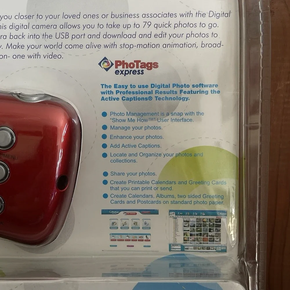 New Red Digital Camera Preview Screen 3-IN-1 Shoot Video Clips PC Web Cam Share